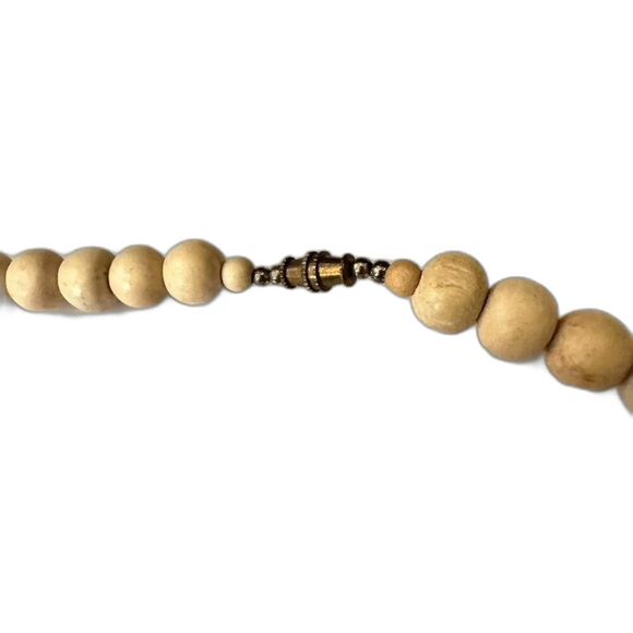 Vintage wood Elephant Beaded Statement Necklace - Picture 6 of 6
